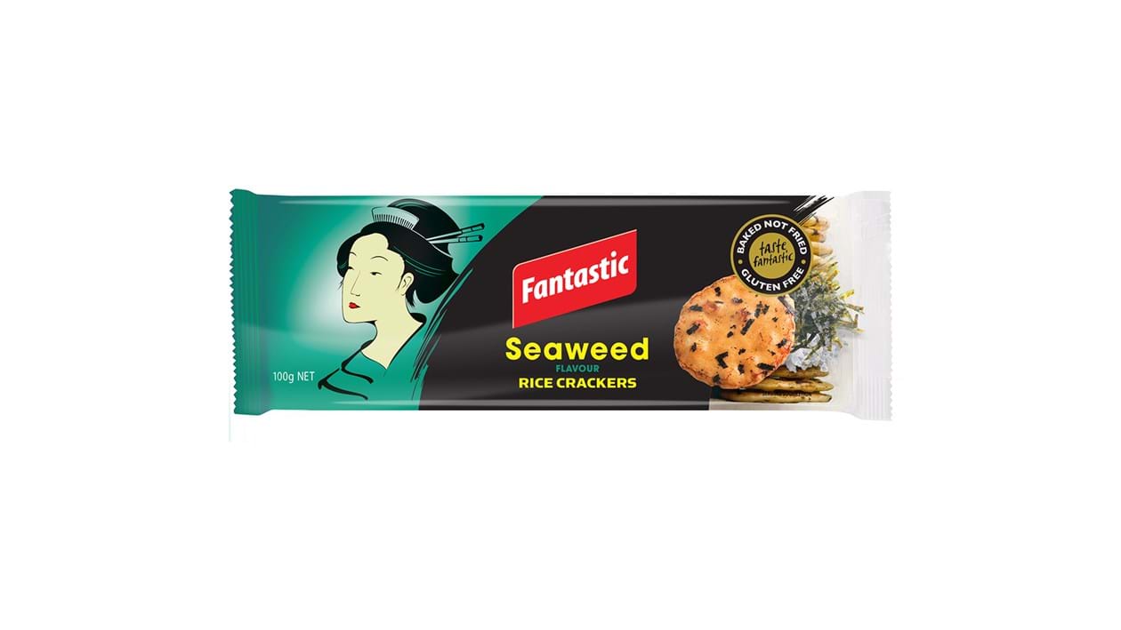 [Australia Brand]FANTASTIC Seaweed Flavour Rice Crackers 12 pcs