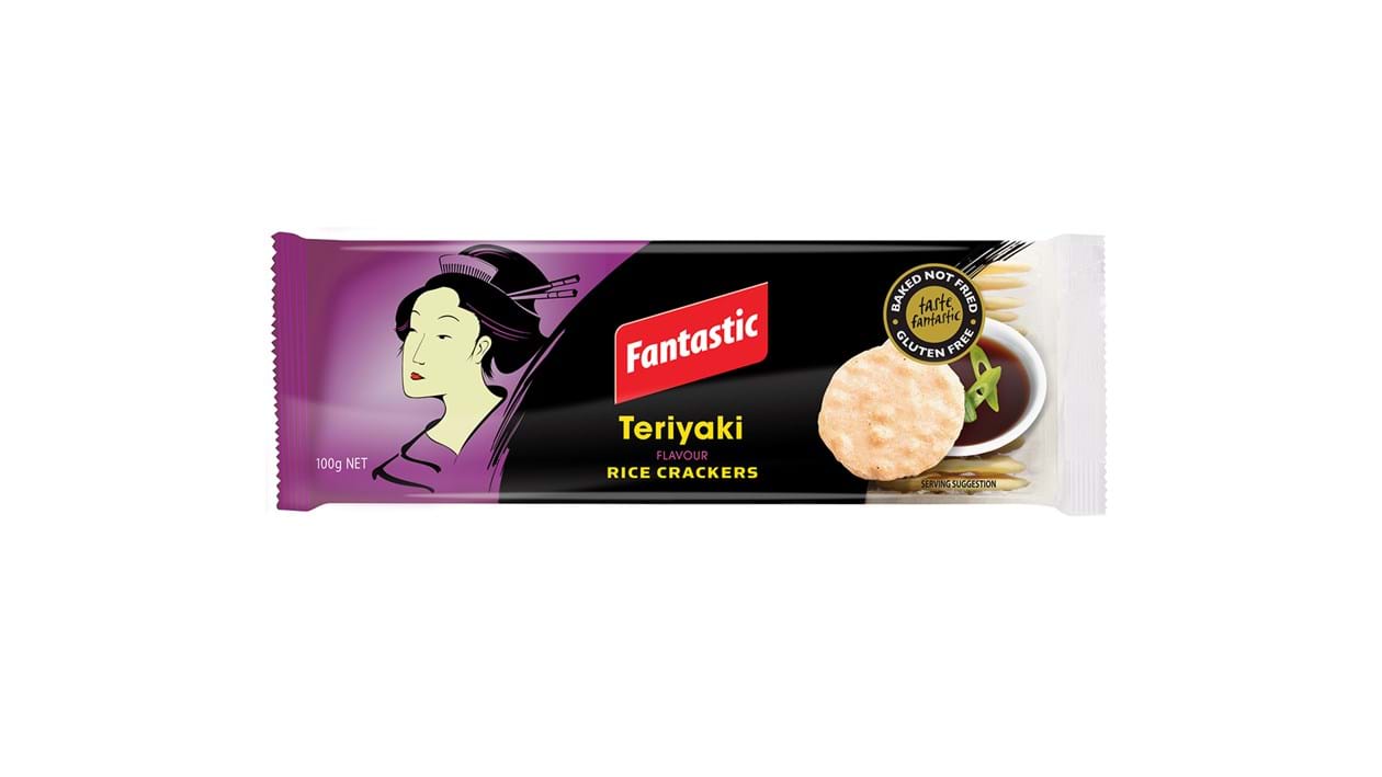 [Australia Brand]FANTASTIC Teriyaki Flavour Rice Crackers 12 pcs