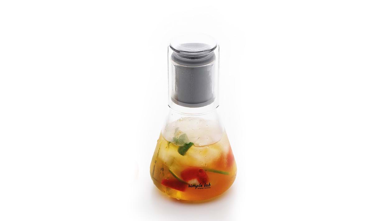 Simple lab experience® MIXO Glass Tea Infuser & Shaker (Deliver Product) 