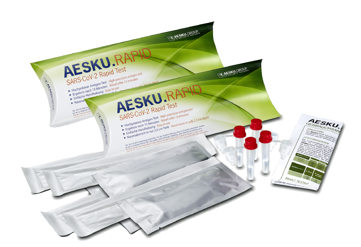 AESKU.RAPID SARS-CoV-2 快速抗原測試 (4支) (送貨產品)