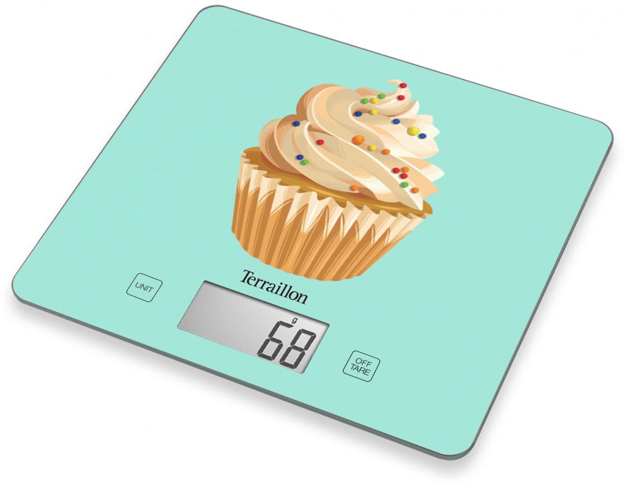 Terraillon T1040 3kg Glass Electronic Kitchen Scale (Delivery Product)