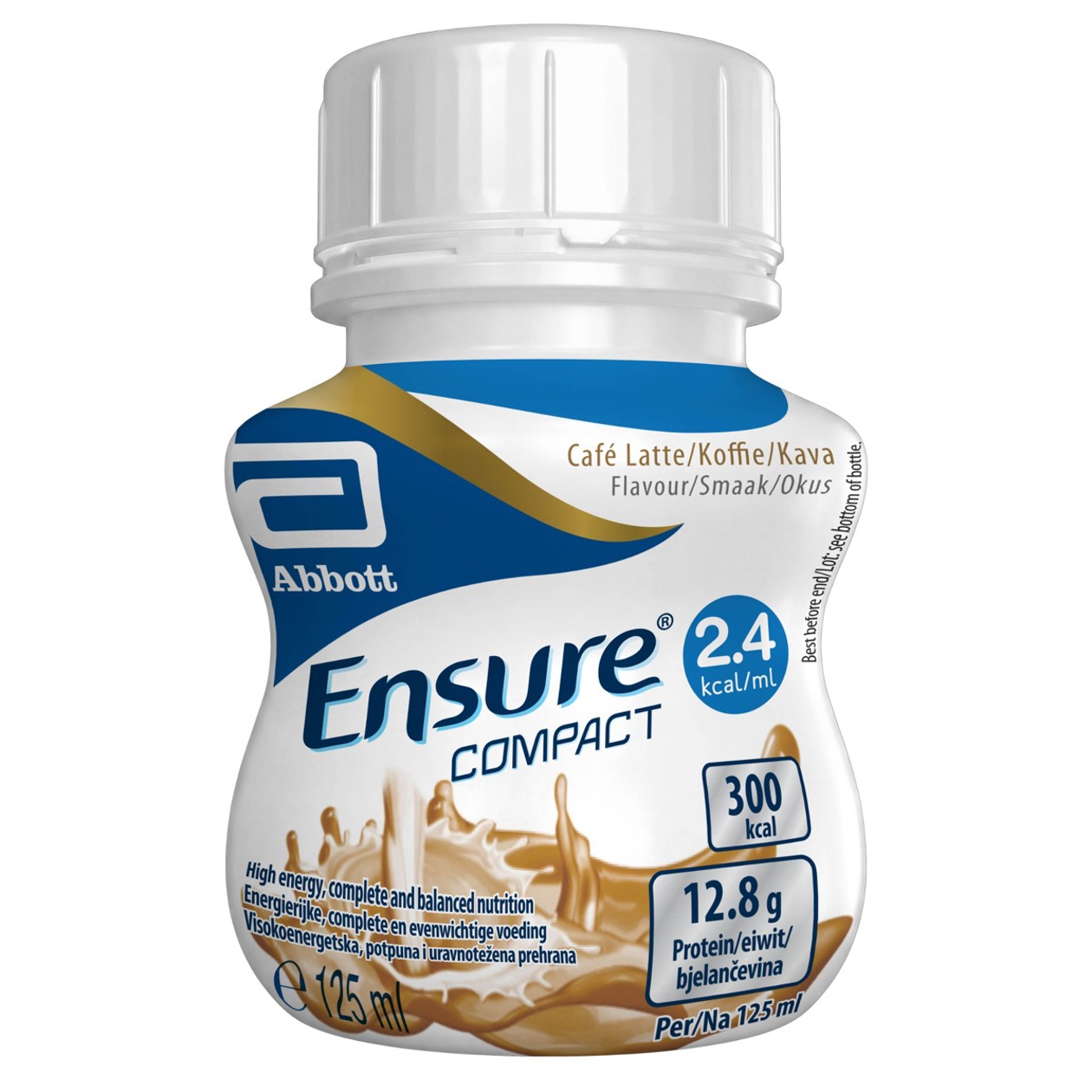Abbott Ensure Compact 2.5 High kcal High Protein Nutritional Drink (Café Latte) 125ML x 24 bottles (Delivery Product)